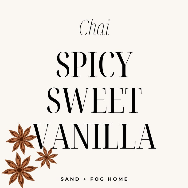 Sand + Fog Scented Candle - Chai - Additional Scents and Sizes - 100% Cotton Lead-Free Wick - Luxury Air Freshening Jar Candles - Perfect Home Decor - 12oz - Image 5